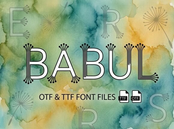 Babul Typeface Review: Whimsical Display Font for Brand Identity