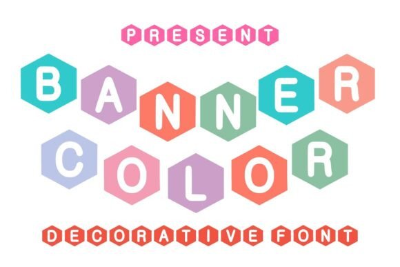 Banner Color Font for Vibrant Branding and Creative Projects