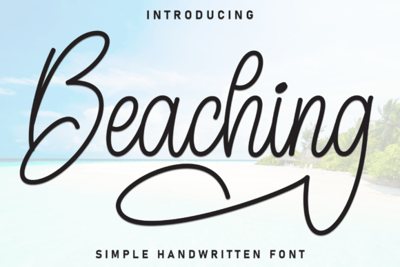 Beaching: A Handwritten Font for Captivating Design