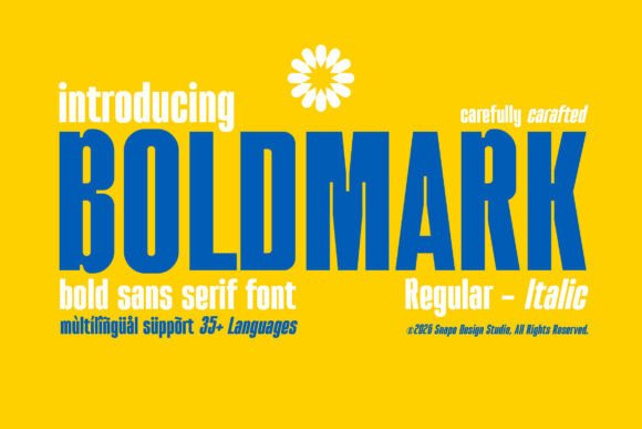 Boldmark: A Strong Bold Sans Serif Font for Modern Branding