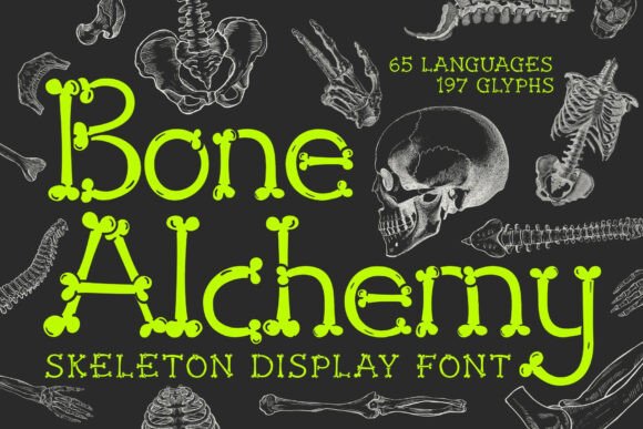 Bone Alchemy Typeface: A Web Designer’s Guide to Macabre Display Typography