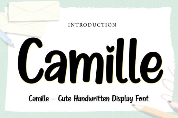 Camille: A Handwritten Script Font for Warm Brand Campaigns