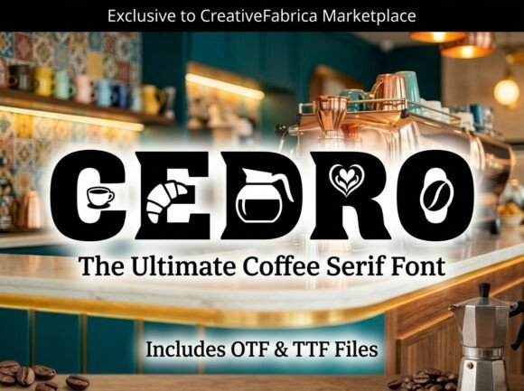Cedro: The Robust Display Typeface for Bold Branding