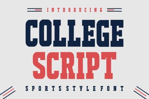 College Script: A Varsity Display Typeface for Bold Branding