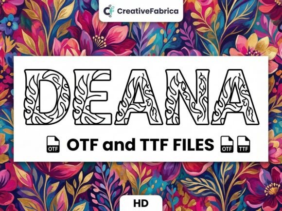 Deana Display Typeface: Organic Artistry for Bold Campaigns