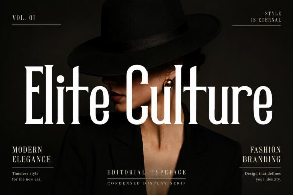Elite Culture Typeface for Modern Web Design