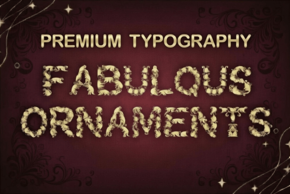 Fabulous Ornaments: A Vintage Luxury Display Font for Brand Identity