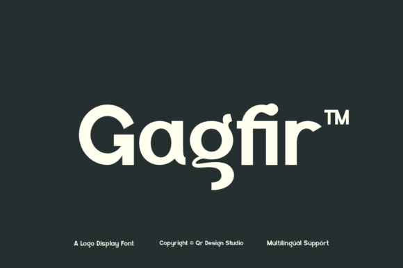 Gagfir Typeface: Bold Display Fonts for Handmade Branding