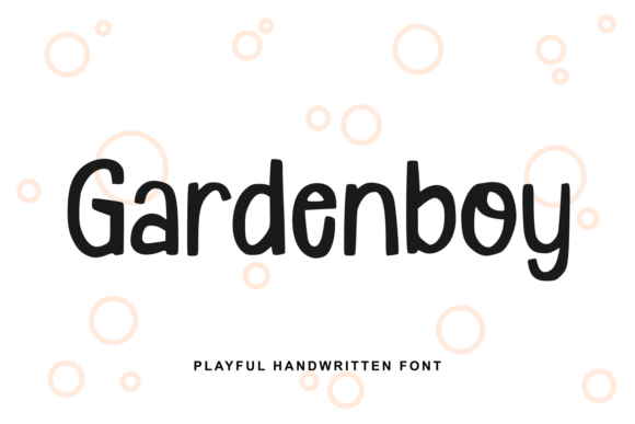 Gardenboy: A Cheerful Hand-Drawn Display Font for Handmade Brands