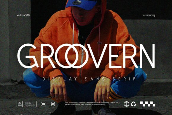 Groovern: A Modern Sans Serif Display Font for Professional Branding