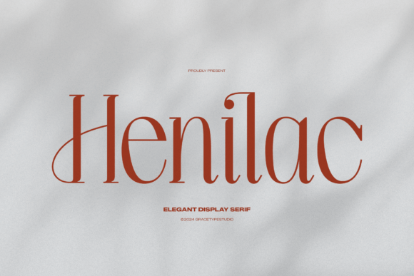 Henilac: Exquisite Display Serif for Premium Web Design