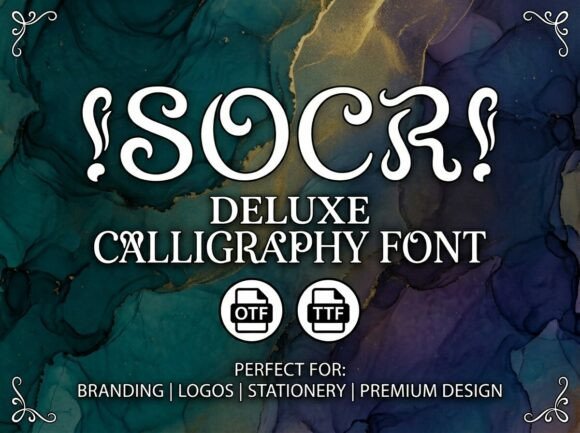 Isocr: A Decorative Display Font for Bold Brand Identity