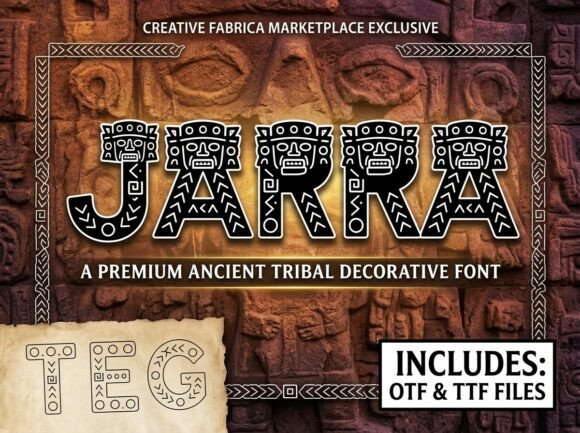 Jarra Typeface: A Monumental Display Font for Ancestral Branding