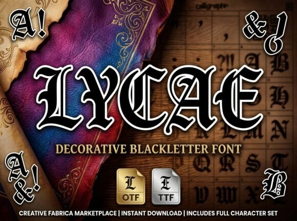 Lycae Display Font: Elevate Creative Web Projects