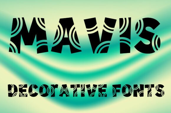 Mavis: A Bold Decorative Display Font for Branding