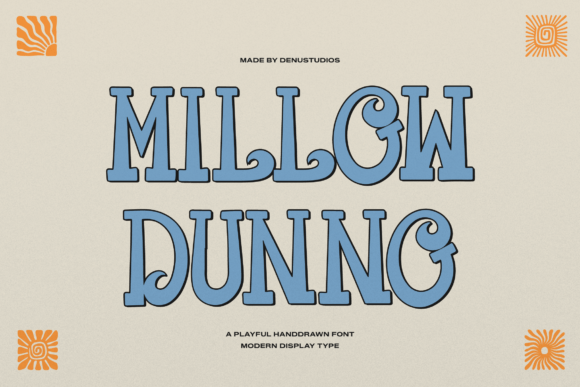 Millow Dunno: A Retro-Coastal Display Font for Editorial Design