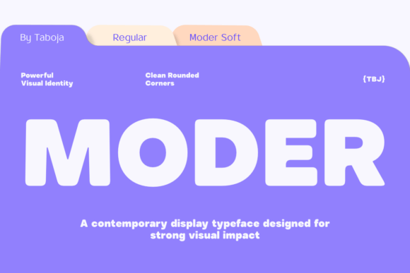 Moder Typeface Review: A Modern Rounded Display Font for Editorial Design