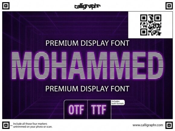 Mohammed Font: A Decorative Typeface for Memorable Branding