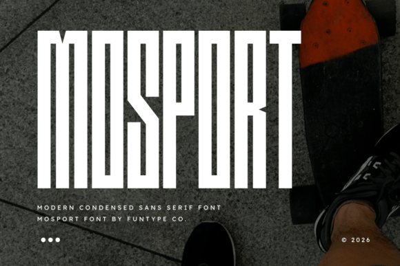 Mosport: The Condensed Sans Serif Font for Bold Brand Identity