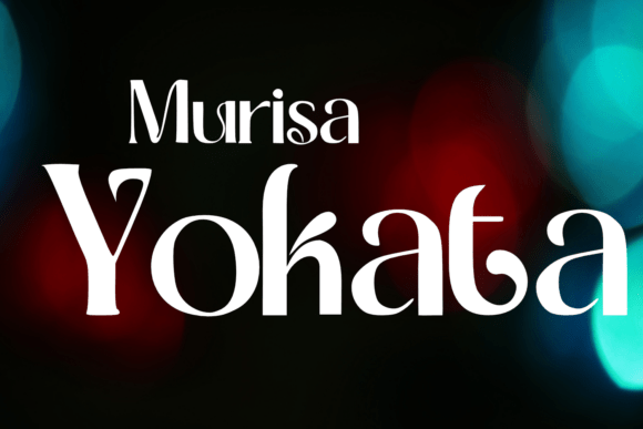 Murisa Yokata: A Modern Display Serif for Editorial Design
