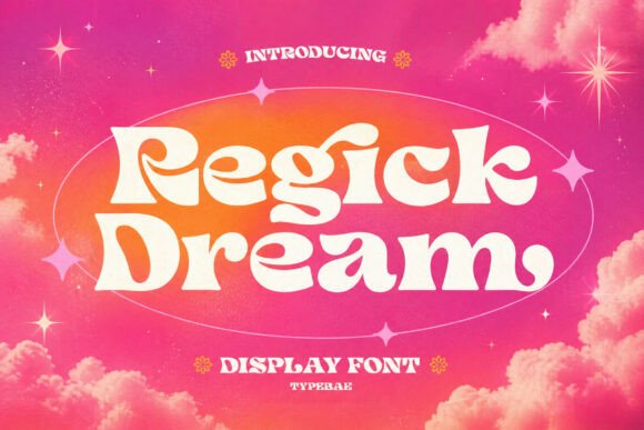 Regick Dream: A Bold Display Font for Retro Branding