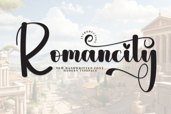 Romancity: The Whimsical Handwritten Display Font for Engaging Campaigns