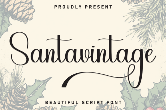 Santavintage: The Script Handwritten Font for Authentic Brand Identity