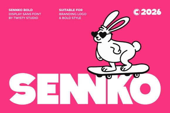 Sennko Bold Display Sans Font for Handmade Branding