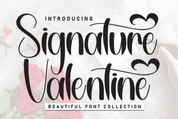 Signature Valentine: A Romantic Script Handwritten Font for Crafters