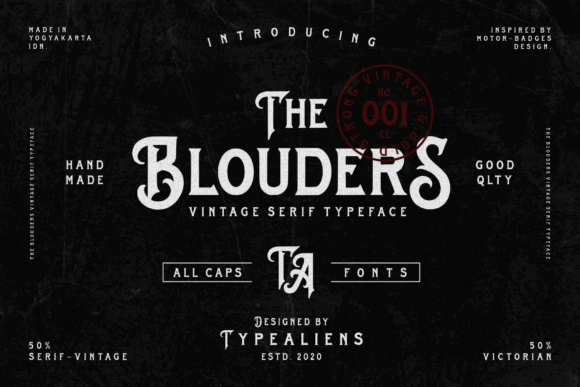 The Blouders Typeface Review for Vintage Branding
