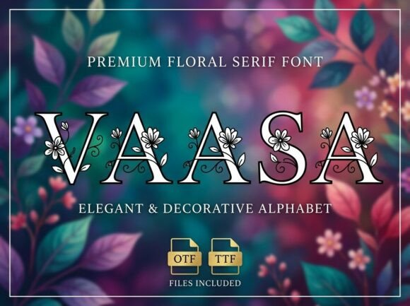 Vaasa Decorative Typeface for Boutique Branding