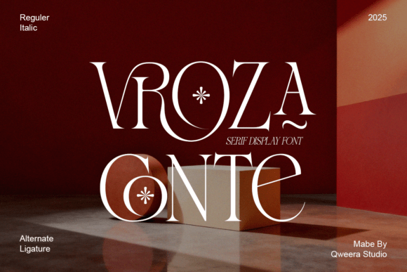 Vroza Conte Font for Modern Branding and Elegant Design